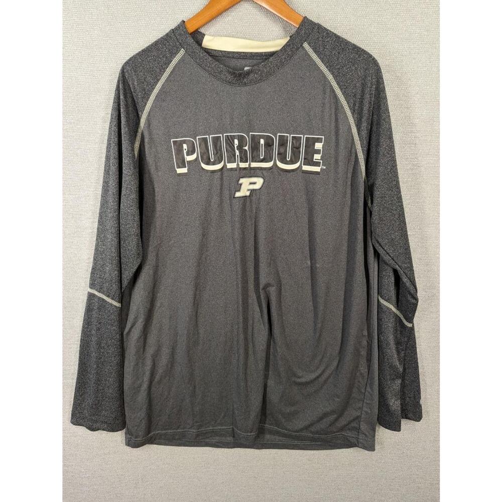 Colosseum Purdue Boilermakers LS Shirt Size XL Gray -0124C83